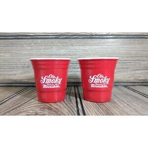 (2 -1 pair) Ole Smoky Tennessee Moonshine Shot Glass -The Red Solo Cup**